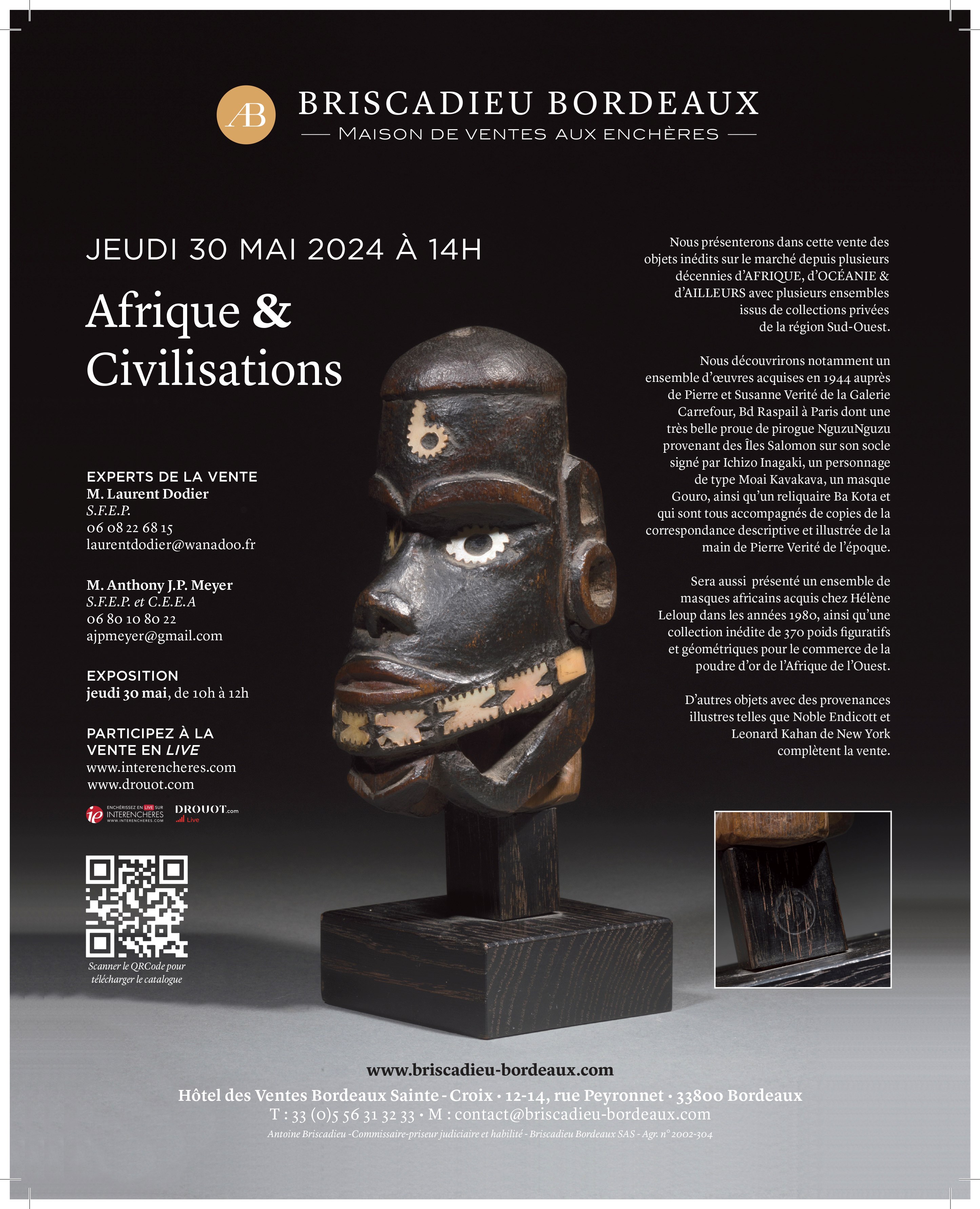 Art Premier - BORDEAUX - Auction - Vente aux Enchères - 30 mai 2024